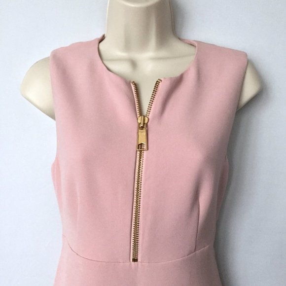 RACHEL ZOE Blush Pink Front Zipper Dress - Picture 3 of 4